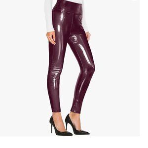 omen's Skinny Fashion High Wine Leggings
